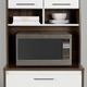 Armoire Myro  - Noyer naturel et blanc de South Shore-3