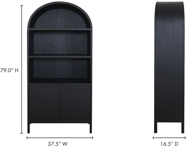 Moe's Home Collection Wilde Black Display Cabinet-3