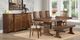 Handstone Customizable Glengarry Heritage Nutmeg 42x96 Pedestal Dining Table with 2x18” Extensions-1