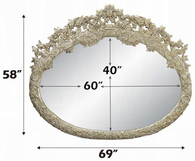 ACME Furniture Sorina Antique Gold Oblong Mirror-2