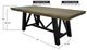 International Furniture Direct Loft Brown Brown Dining Table with Black Base-1