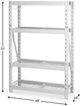 Gladiator® 48" White Wide Heavy Duty Rack with Four 18" Deep Shelves-1
