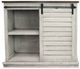 American Heartland Manufacturing Rustic Two Tone Dela Verria/Driftwood Tall Quaint Shutter TV Stand-1
