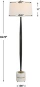 Uttermost® Miraz Black/White Floor Lamp-2