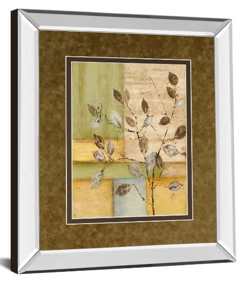 Classy Art Urban Garden Il by Norm Olson Mirror Framed Wall Art-1