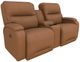 Best® Home Furnishings Customizable Maverly Leather Power Reclining Space Saver Console Loveseat-0