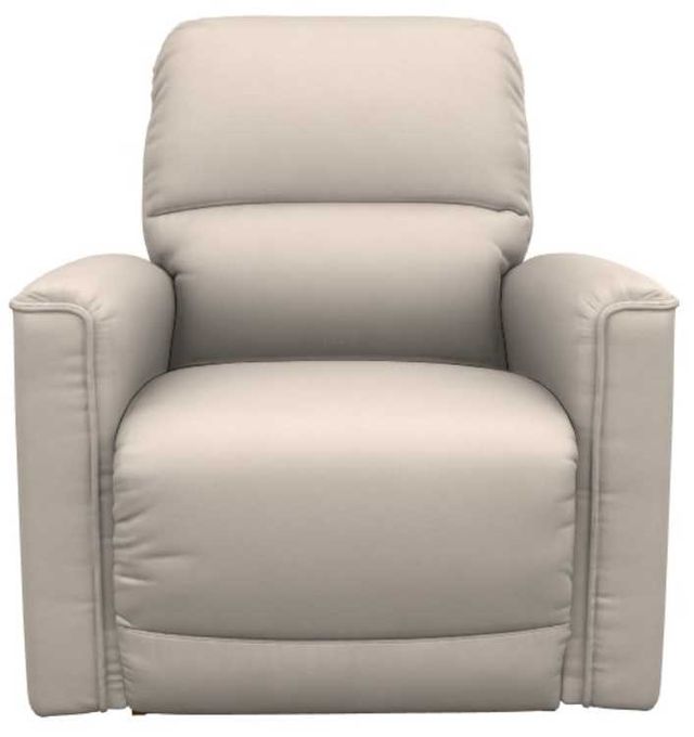 La-Z-Boy® Cade Oyster Leather Power Rocking Recliner with Headrest and Lumbar-1