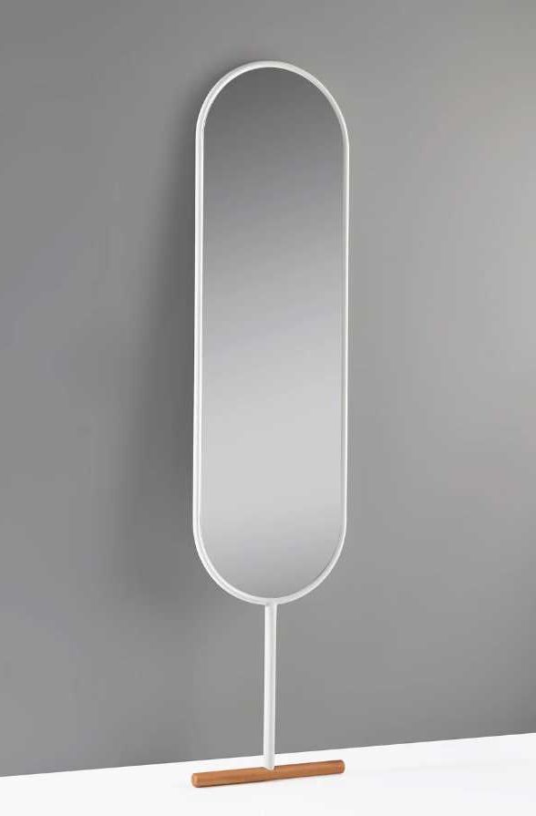 Adesso® Willy White Leaning Mirror-2