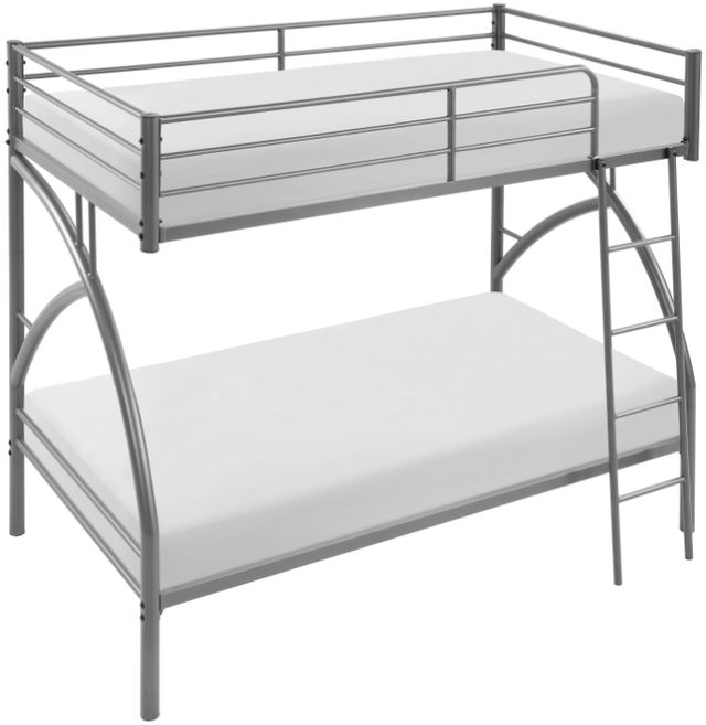 Homelegance® Bailey Gray Youth Twin Over Twin Bunk Bed-3