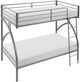 Homelegance® Bailey Gray Youth Twin Over Twin Bunk Bed-3