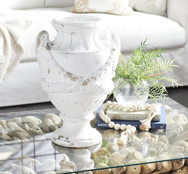 Deco Marche Distressed White Vase-3