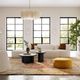 TOV Furniture Fickle 3-Piece Cream Chaise Modular Sofa-1