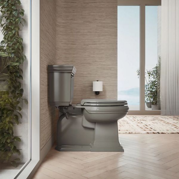 KOHLER® Glenbury™ Readylatch® Thunder Gray Quiet-Close™ Elongated Toilet Seat-3