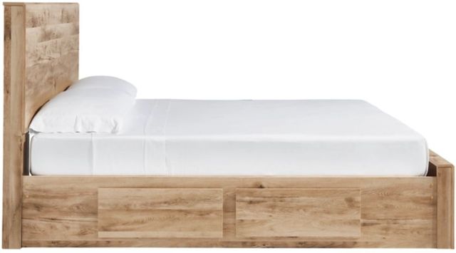 Signature Design by Ashley® Hyanna Tan Brown Queen Panel Bed with 4-Drawer Storage-2