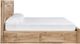 Signature Design by Ashley® Hyanna Tan Brown Queen Panel Bed with 4-Drawer Storage-2