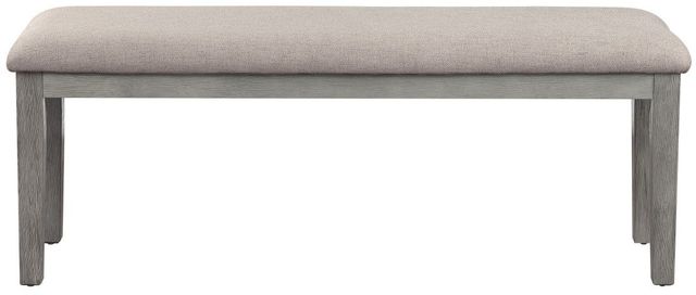 Mazin Furniture Armhurst Wire Brush Light Gray Dining Bench-0