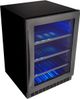 Silhouette® Prague 5.6 Cu. Ft. Black Stainless Steel Beverage Center-3