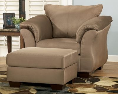 Signature Design by Ashley® Darcy Mocha Ottoman-2