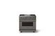 Viking® 5 Series 36" Damascus Gray Pro Style Gas (LP) Range with Polished Chrome Trim-3