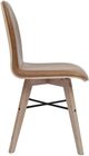 Moe's Home Collection Napoli 2-Piece Tan Leather Dining Chair Set-2