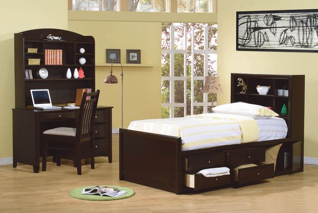 Coaster® Phoenix Cappuccino Bookcase Youth Bed-2
