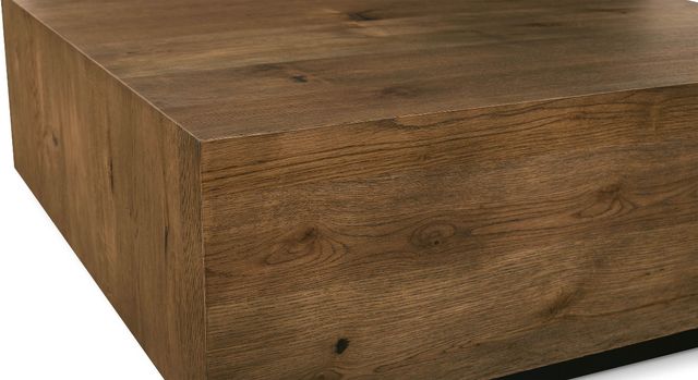 Bassett® Furniture Cascade Barley Oak Square Cocktail Table-3