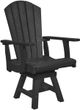 C.R. Plastic Generation Line Black Addy Dining Arm Chair-0