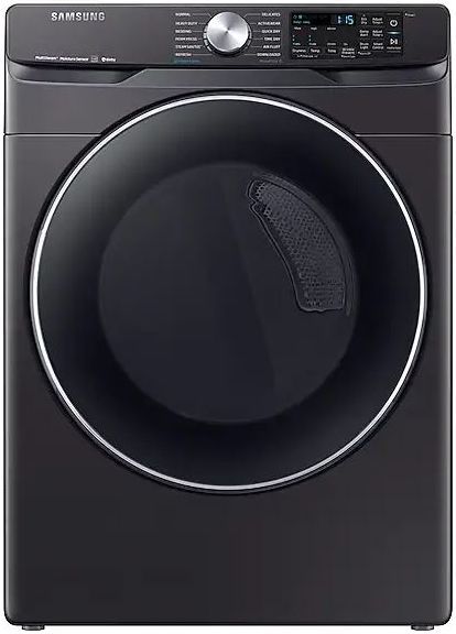 Samsung Fingerprint Resistant Black Stainless Steel Front Load Laundry Pair-4