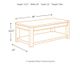 Signature Design by Ashley® Gavelston Black Coffee Table-3
