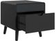 Elements International Halo Black Square Smart End Table-4