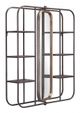 Zuo Modern Alice Gray Mirror with Shelves-3