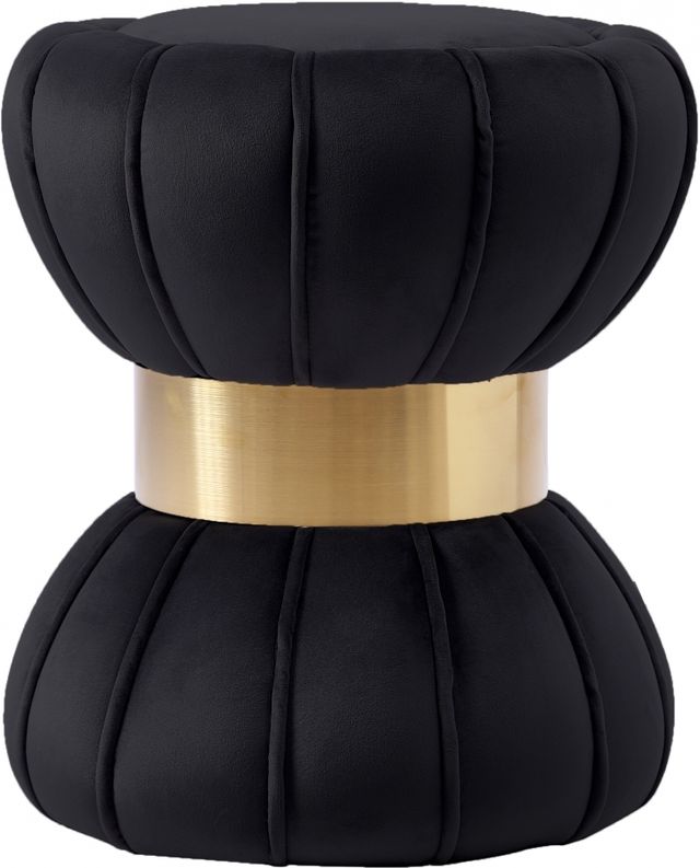 Meridian Furniture Vino Black Velvet Stool-0