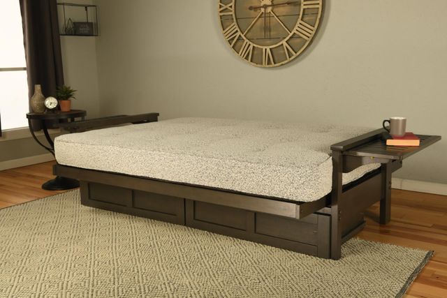 Kodiak Furniture Alamosa Linen Cocoa/Graystone Full Storage Futon with Mattress-1