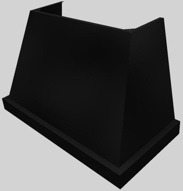 Vent-A-Hood® Designer Series 48" Black Wall Mounted Range Hood-1