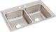Elkay Lustertone® Classic Lustrous Satin 33" x 22" x 8-1/8" 2-Hole Equal Double Bowl Drop-In Sink-0