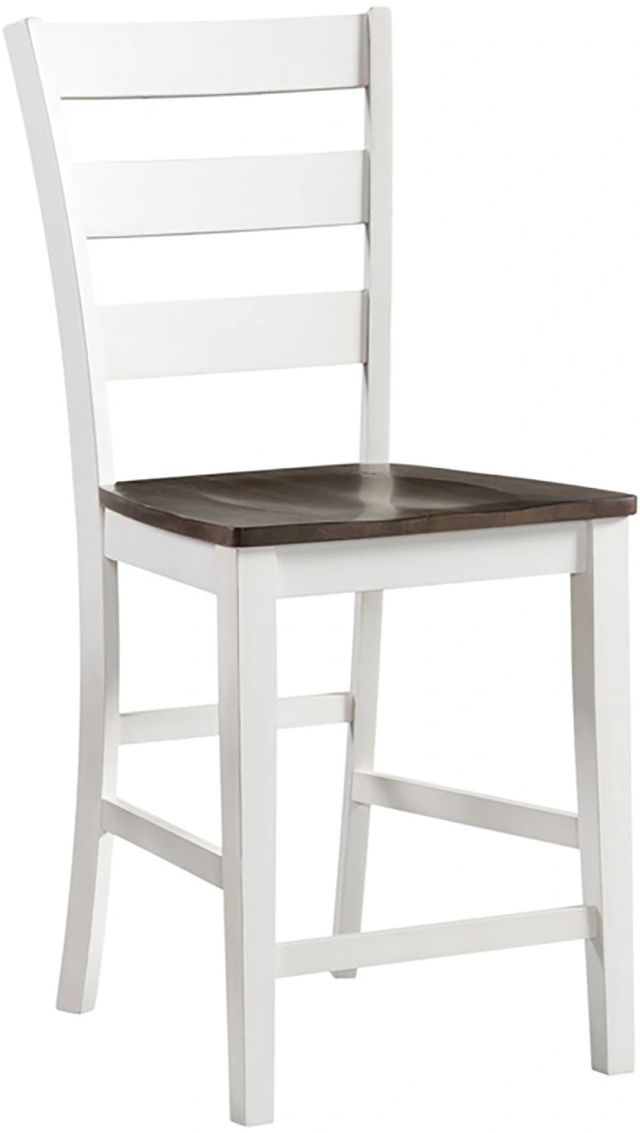 Intercon Kona Gray/White Barstool-0