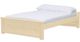 Crate Designs™ Furniture HarvestRoots Unfinished 19" Queen Panel Bed-0