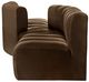 Meridian Furniture Arc 4-Piece Brown Velvet Sectional-3