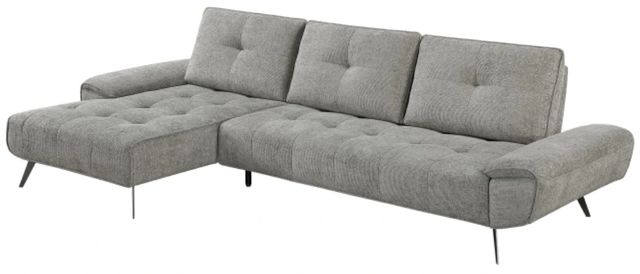 Homelegance® Dominic 2-Piece Dove Gray Left-Arm Facing Sectional and Chaise-2