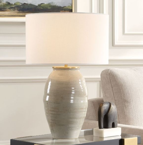Uttermost® Amos Rustic Blue Gray Table Lamp-2