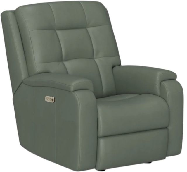 Flexsteel® Customizable Arlo Leather Power Recliner with Power Headrest-3
