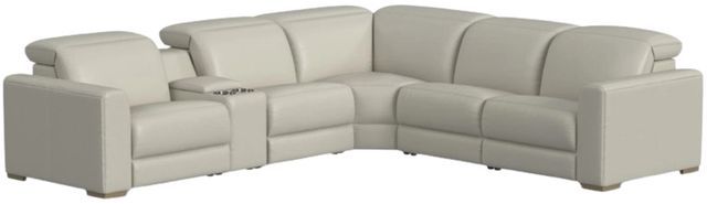 Flexsteel® Aurora 6-Piece Coconut Milk Power Reclining Sectional with Power Headrests-0