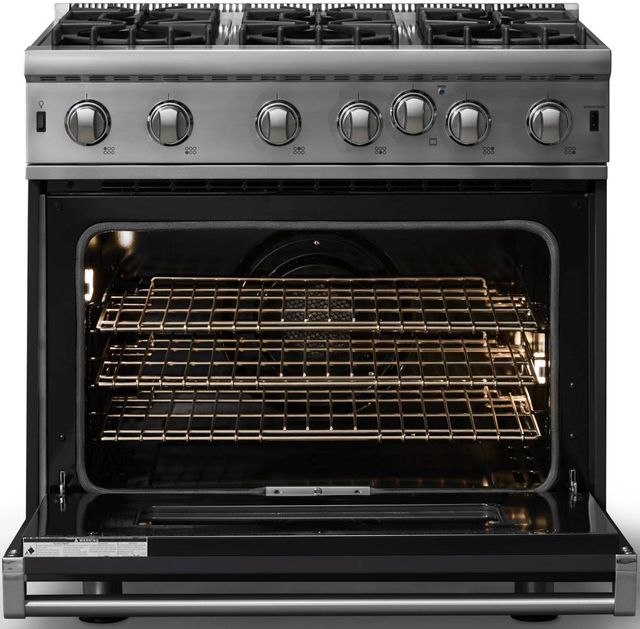 Viking® 5 Series 36" Onyx Pro Style Natural Gas Range-1