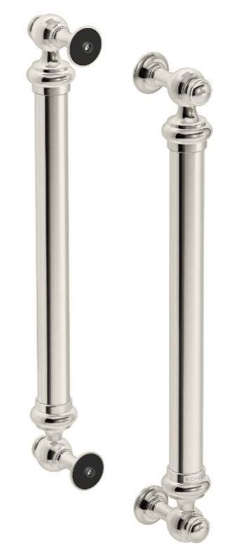 KOHLER® Artifacts® Vibrant Polished Nickel 16" Back-To-Back Shower Door Handles-0