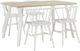 Signature Design by Ashley® Grannen Natural Rectangular Dining Table with White Base-3
