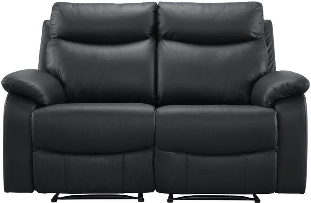 Mazin Furniture Wembley 2-Piece Black Power Reclining Loveseat-1
