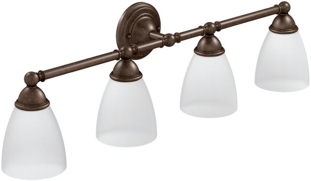 Moen® Brantford™ Oil Rubbed Bronze Four Globe Bath Light-0