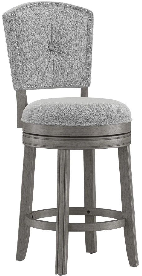 HH2 Home Santa Clara II Ash Gray Bar Stool-0