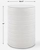 Uttermost® Borderline White Drum Table-2