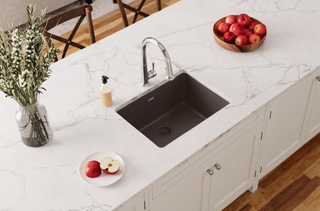 Elkay Quartz Classic® Mocha 24-5/8" x 18-1/2" x 9-1/2" Single Bowl Undermount Sink-2